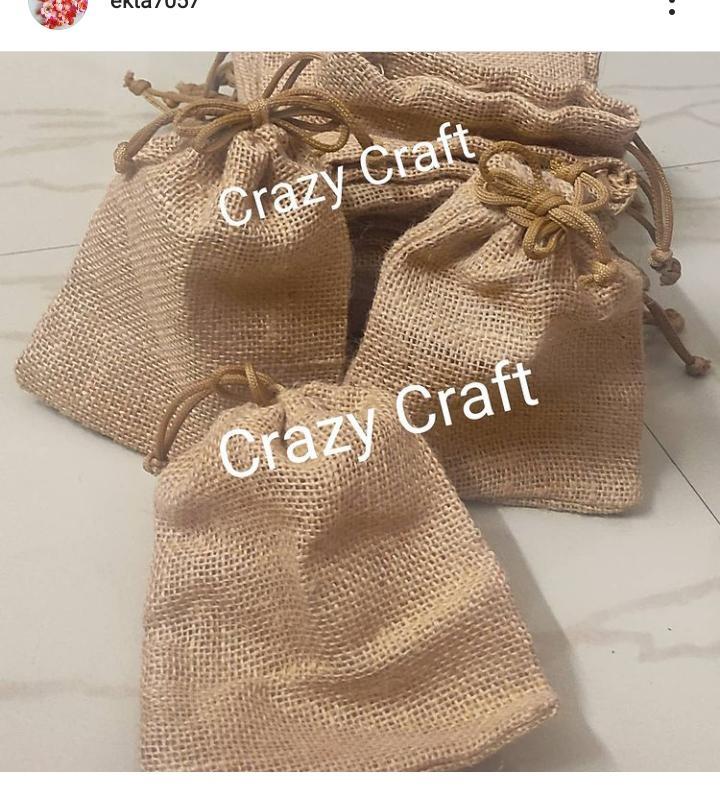 Offwhite Jute Potli