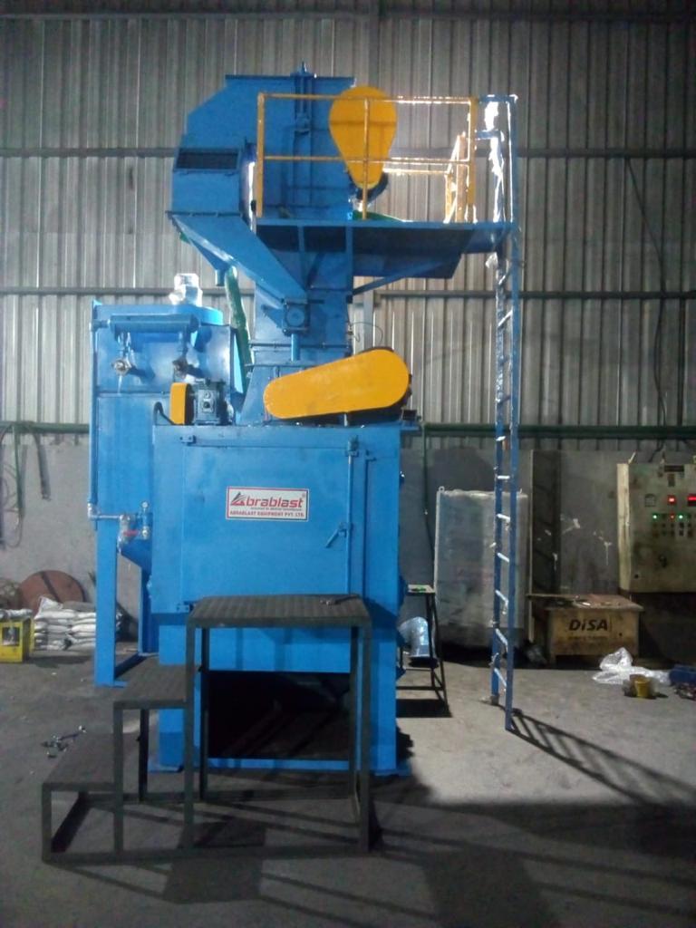 Semi Automatic Tumblast Type Airless Shot Blasting Machine