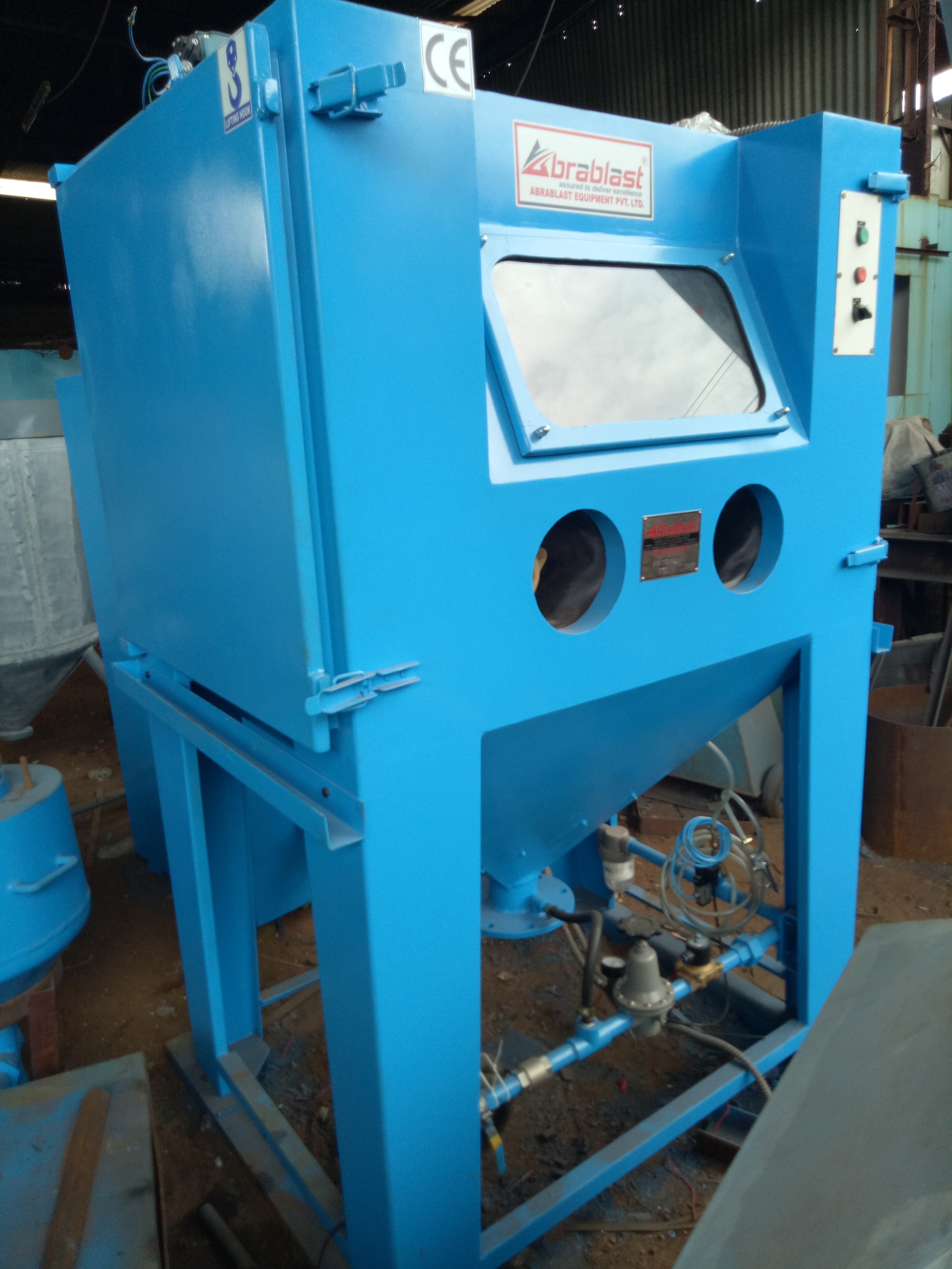 Semi Automatic Cabinet Type Abrasive Blasting Machine Super Blaster Asb-12090