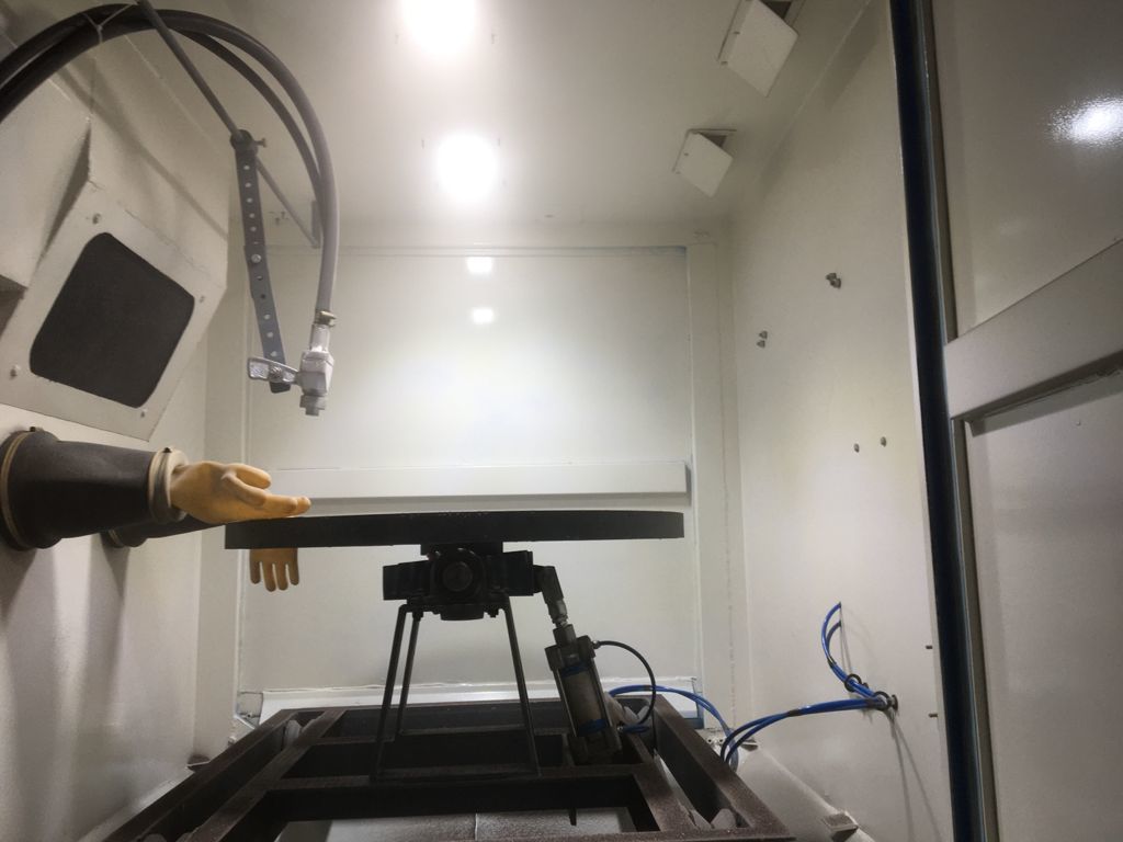 Super Blaster Machine - Corrosion-resistant, 1200mm Height X 1500mm Width X 1200mm Depth | Semi-automatic Operation, Clean & Dust-free Surface Treatment, Warranty Included