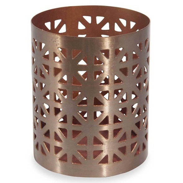 Coated Metal Candle Holder