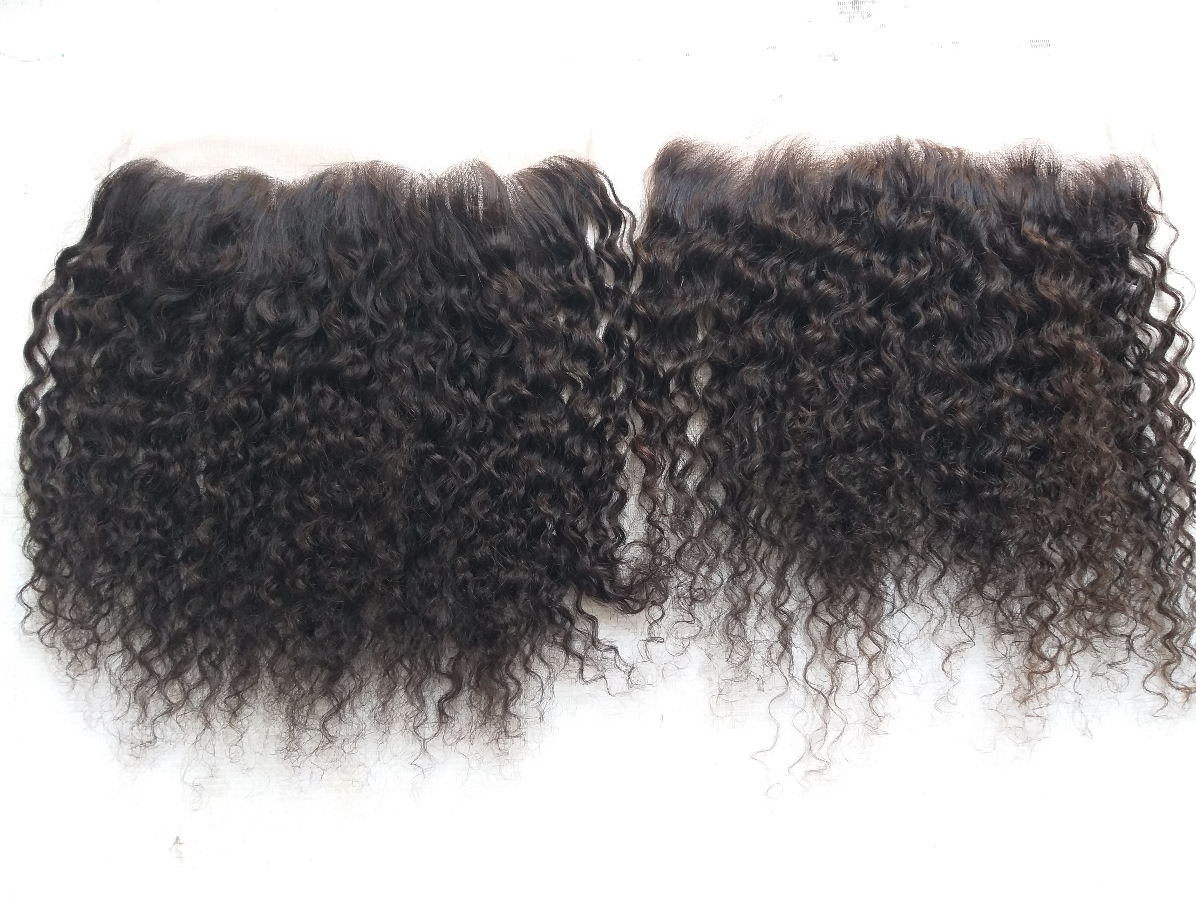 Raw Curly Lace Frontal - 13x4 Transparent Lace | Soft, Tangle-free, Remy Indian Hair, Natural Look, Dyeable, Available In 10-26 Inches