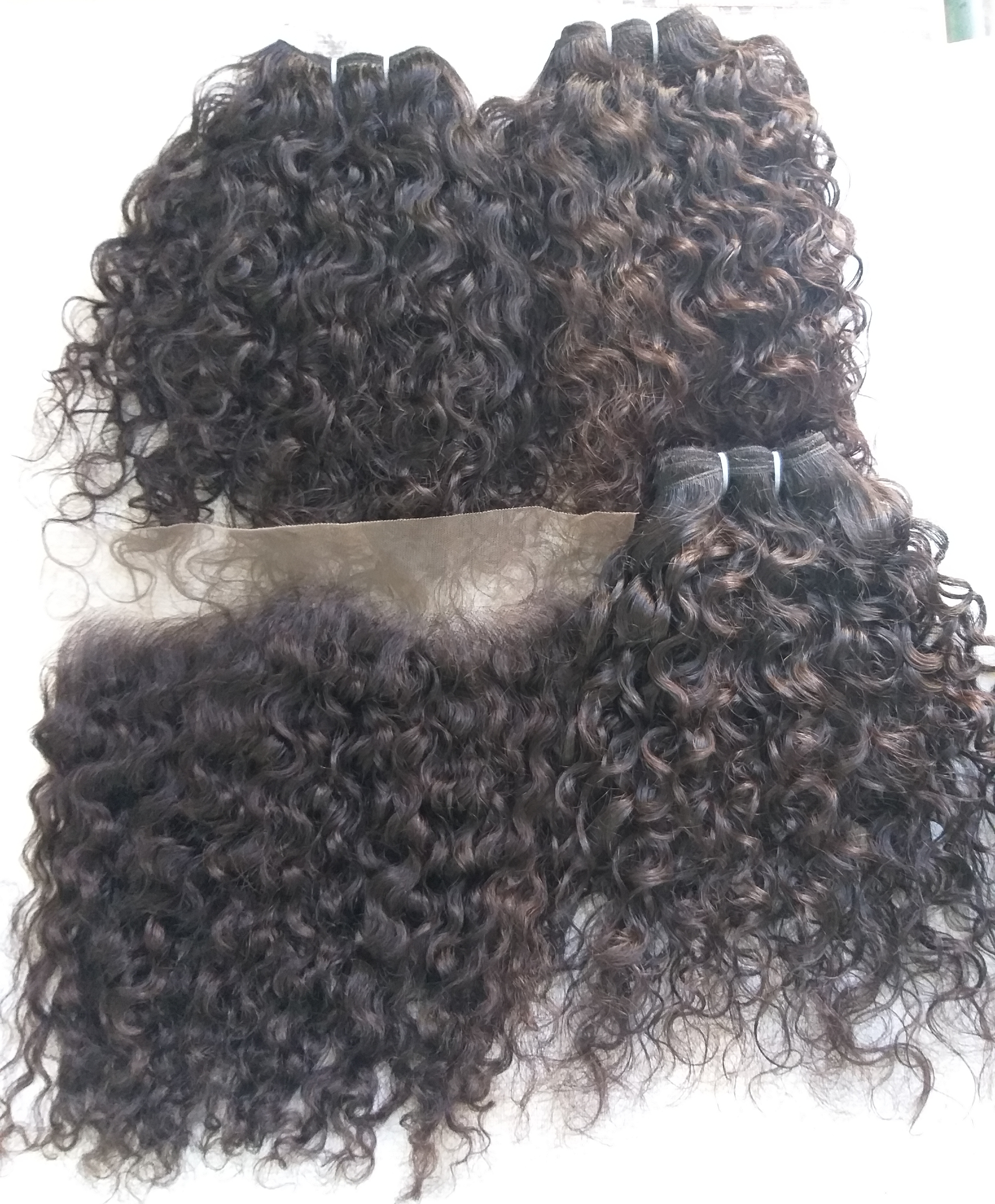 Raw Curly Lace Frontal - 13x4 Transparent Lace | Soft, Tangle-free, Remy Indian Hair, Natural Look, Dyeable, Available In 10-26 Inches