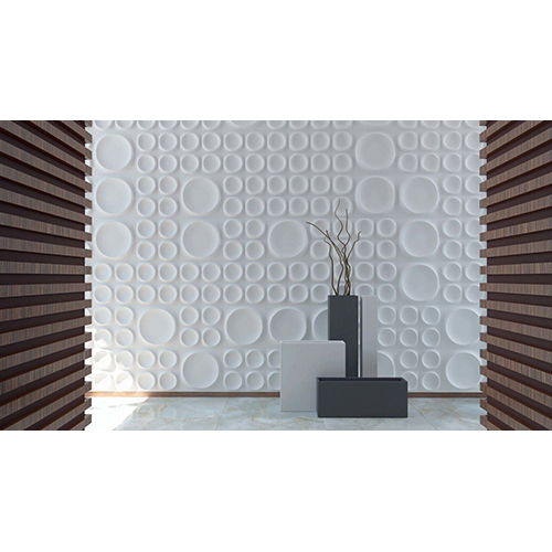 White 3d Wall Tile