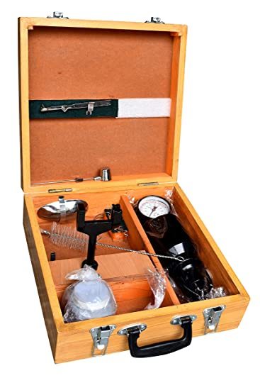 Rapid Moisture Meter - Wooden Pressure Vessel, 4kg Weight | Industrial Applicability, Calibrated Gauge For 0-25% Moisture Content