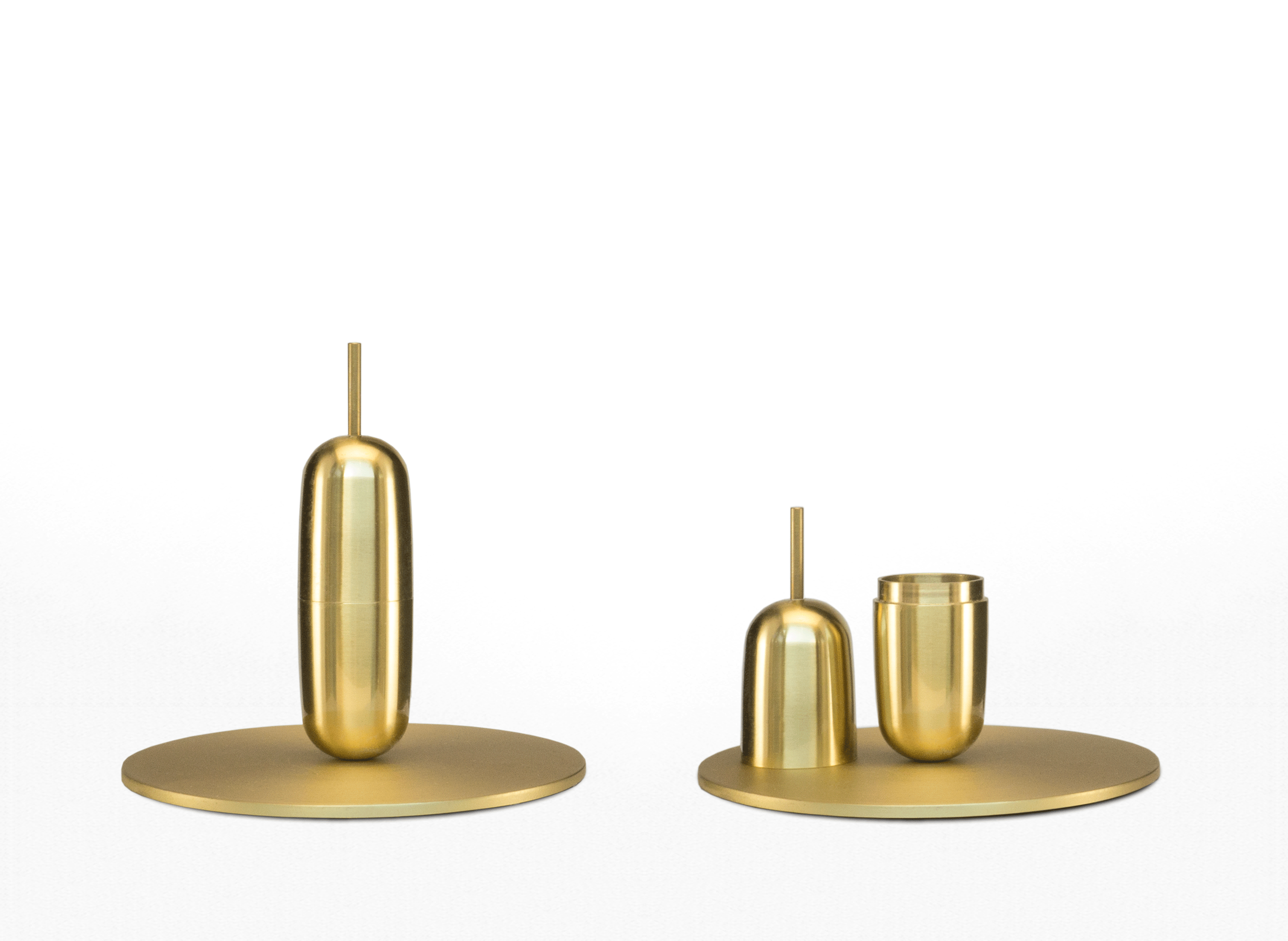 Brass High Quality Candle Holder With Cap