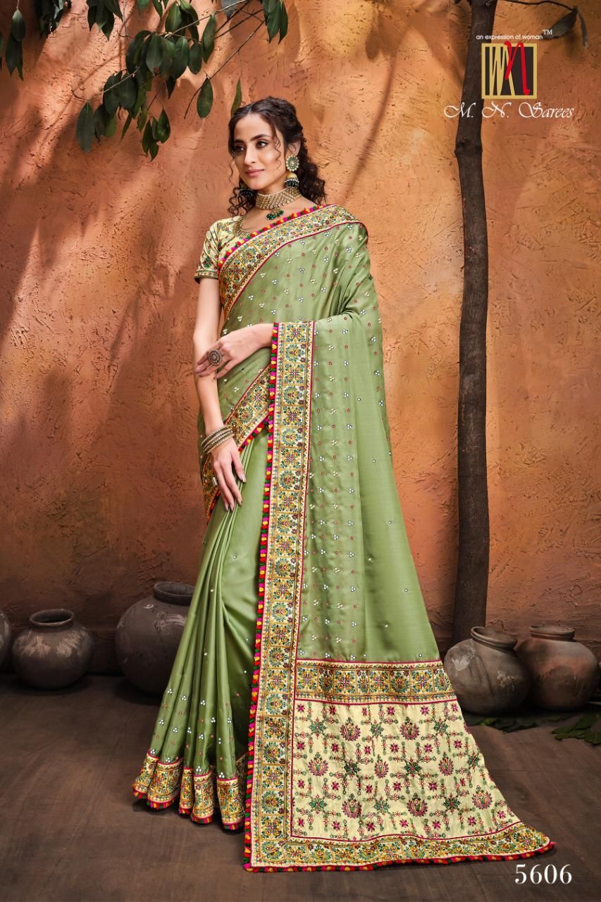Designer Saree - Georgette Material, Banarasi Style | Stones Closure, Thread Work, Traditional Occasion, Suitable For All Seasons