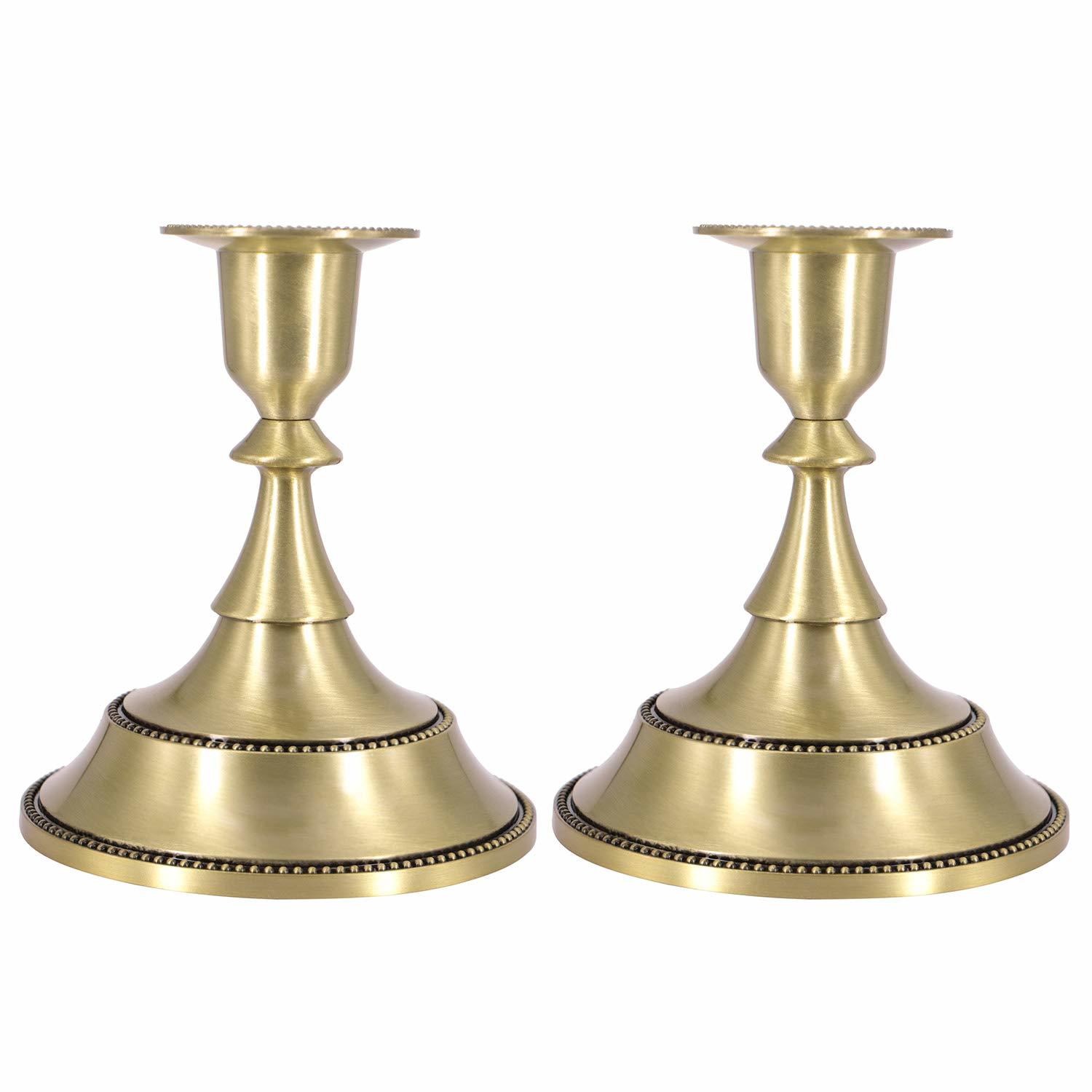 Solid Brass Candlestick Holder