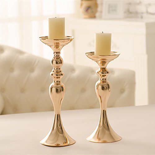 Brass Different Types Of Candelabra And Candle Set