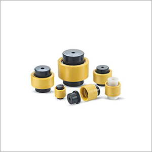 Nylon Sleeve Gear Coupling - Steel Material, Yellow Color | Industrial Nylon Gear Application