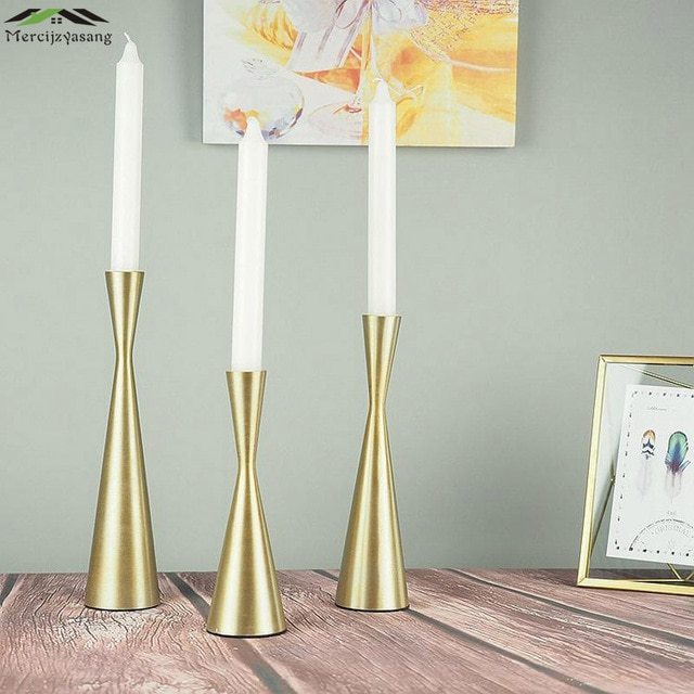 Brass High Quality Green Colour Candle Holder