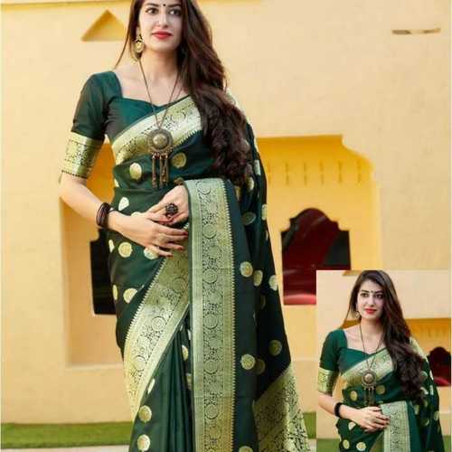Ladies soft banarasi silk saree