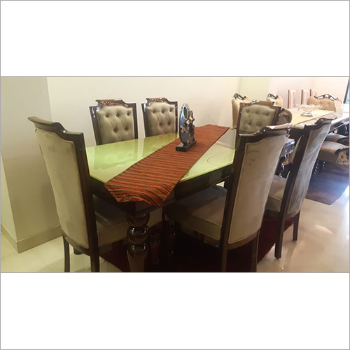 लकड़ी का डाइनिंग सेट