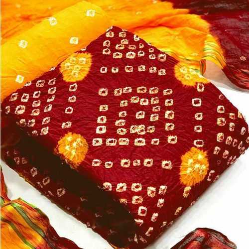 Pure cotton bandhni dress material