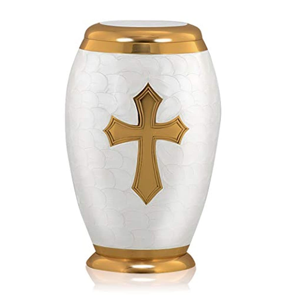 Coated Brass Cremation Urn Ocean Theme Finish 220 Cubic Inches Urns