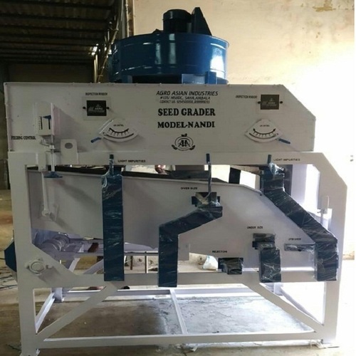 Seed Processing Plant - Mild Steel, 8.5 Power | Automatic Seed Grader / Cleaner, 4-5 Capacity, 1 Year Warranty, Frequency Speed Control