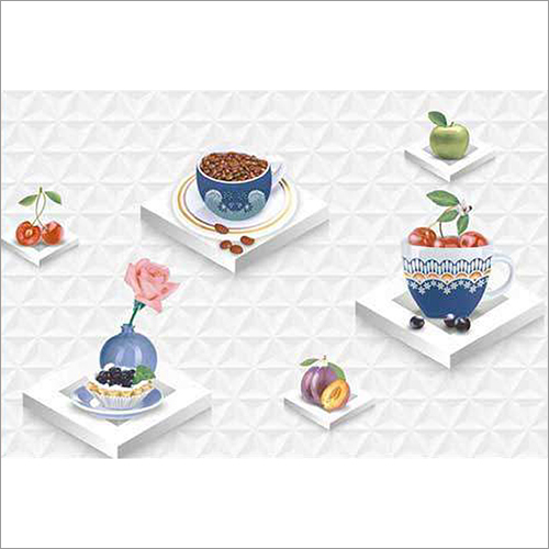 Multi Color 12X18Mm Glossy Finish Kitchen Wall Tiles