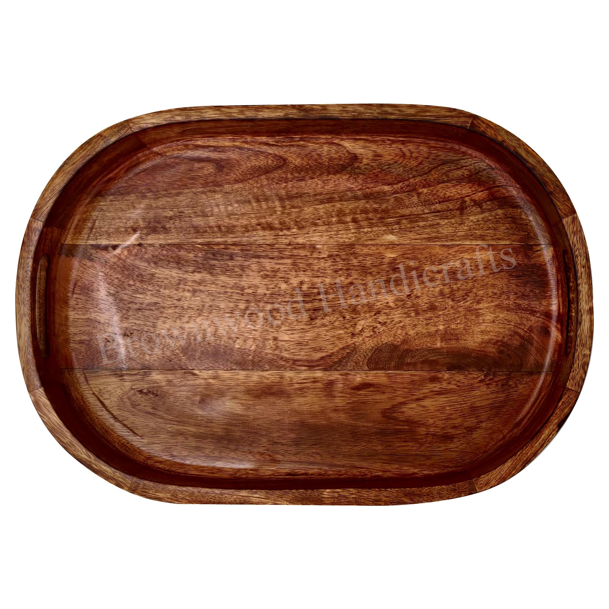 Wood Wooden Oval Serving Tray