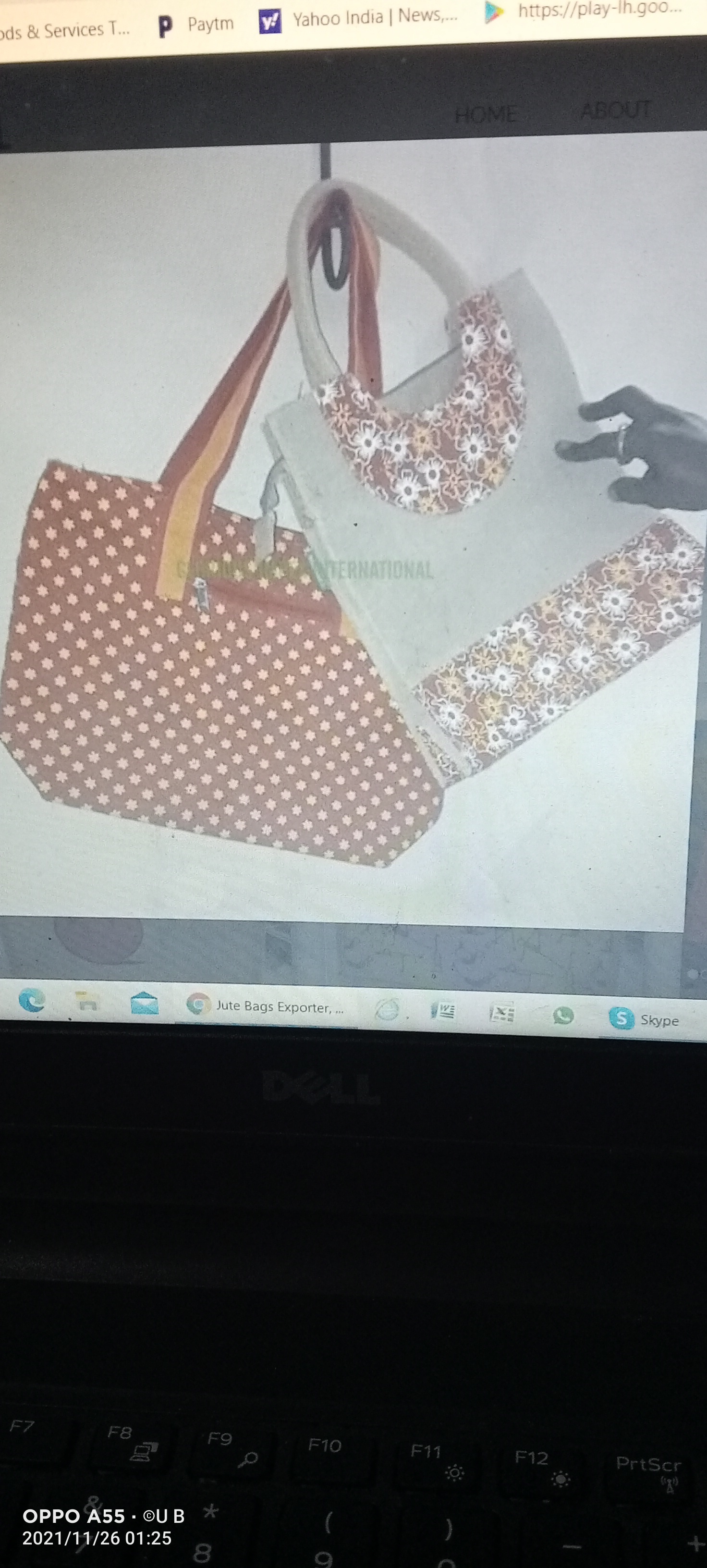 Jute Bags - Medium Size, Brown Color, Variable Dimensions | Eco-friendly, Durable, Customizable, Reusable, Stylish With Cotton Handles