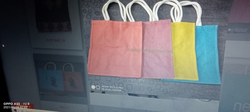 Jute Bags - Medium Size, Various Dimensions, Multiple Colors | Durable, Eco-friendly, Customizable, Reusable, Stylish, Versatile with Cotton Handles