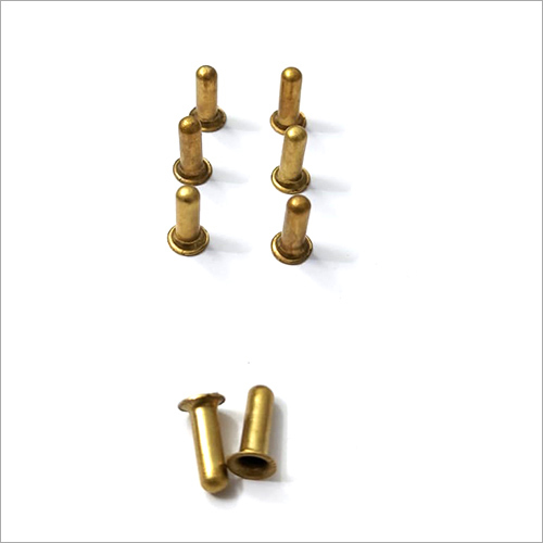Customized Bicycle Eyelet - Brass Metal Wire End Cape, 2995 Size, Yellow and Silver Painted Finish