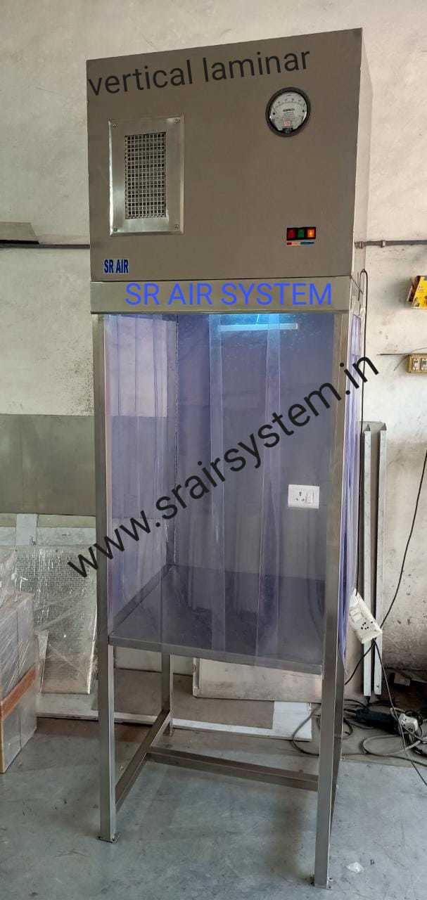 Vertical Laminar Air Flow - 6w X 3d X 3h Ft | Stainless Steel, Hepa Filter, Uv Lighting, 1hp Fan Motor, Iso Certified, 99.999% Efficiency