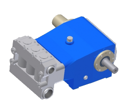 Blue Triplex Plunger Hydro Test Pump