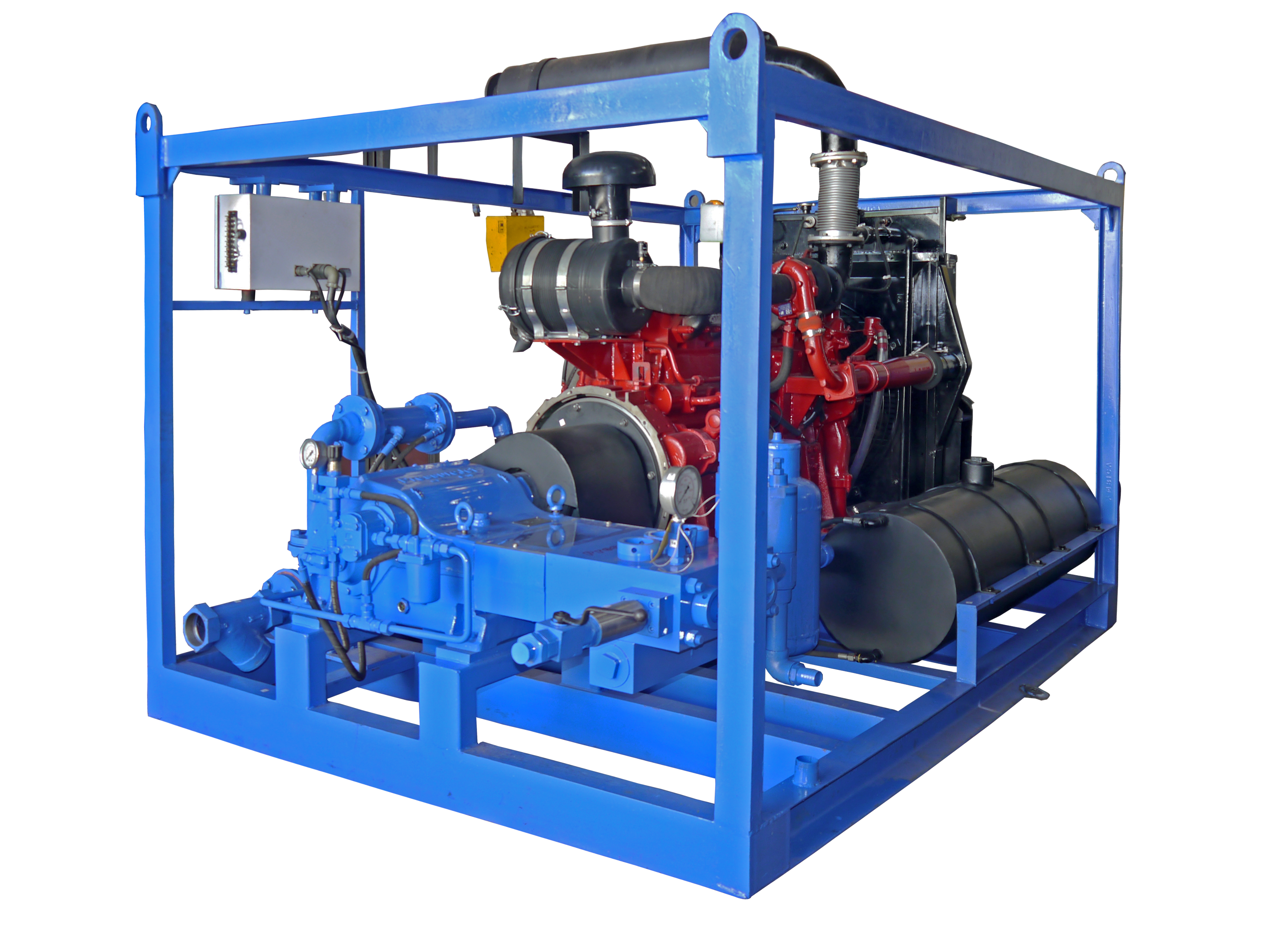 Blue Diesel Driven Hydro Test Pump