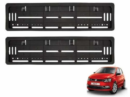 Black Car Number Plate Frame