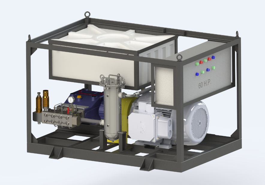 High Pressure Hydro Test Pump - Color: Blue