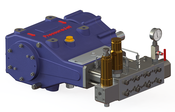High Pressure Hydro Test Pump - Color: Blue