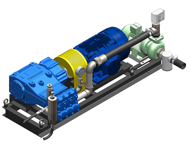 High Pressure Hydro Test Pump - Color: Blue