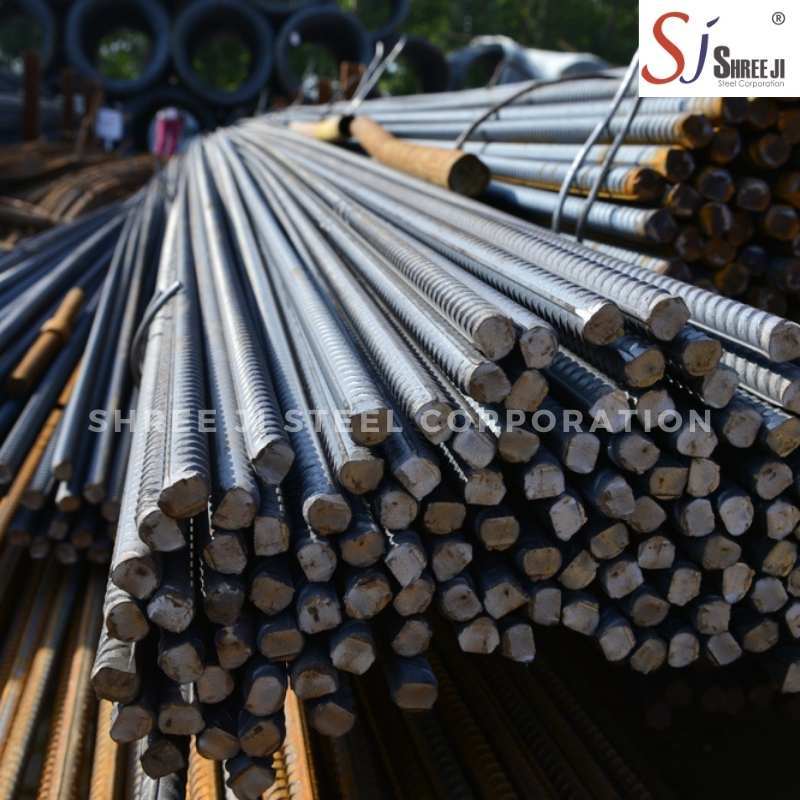 Tmt Sariya - Mild Steel Bar, Is 1786 Grade | 8-32 Mm Width, Mill Finish For Building, Bridges, Roads