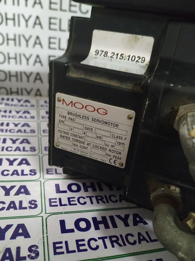 Moog W-2-p8-040-00-17-28 Brushless Servo Motor