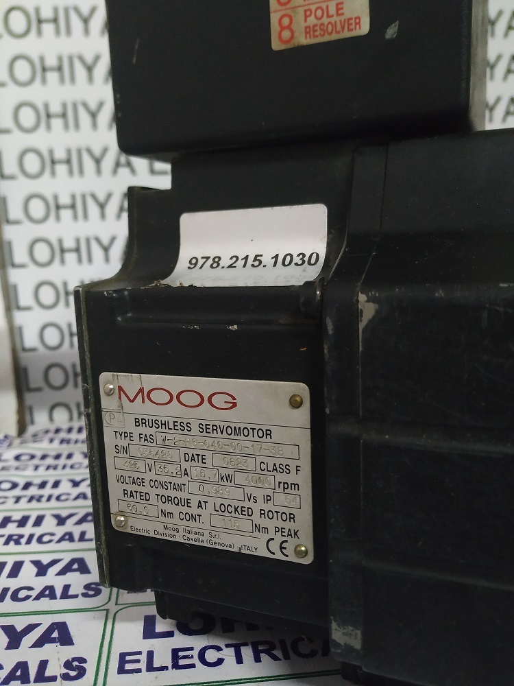 Moog W-2-p6-040-00-17-38 Servo Motor