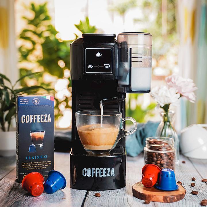 White Lattisso One-touch Capsule Coffee Machine