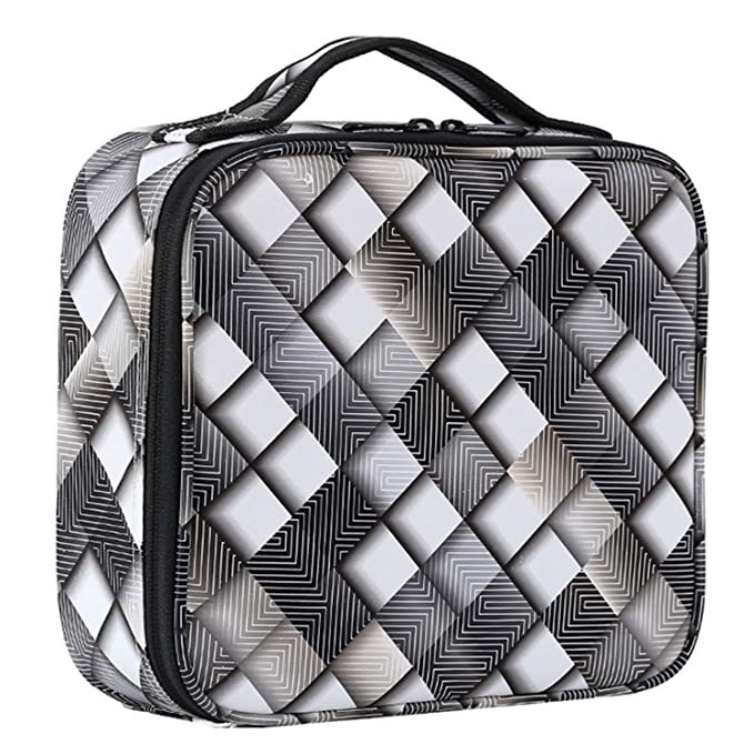 Cosmetics Storage Case - High-grade Oxford Cloth, Small Size, Multi-color Design | Adjustable Compartment Dividers, Dual Zipper Closure, Portable With Hand Strap
