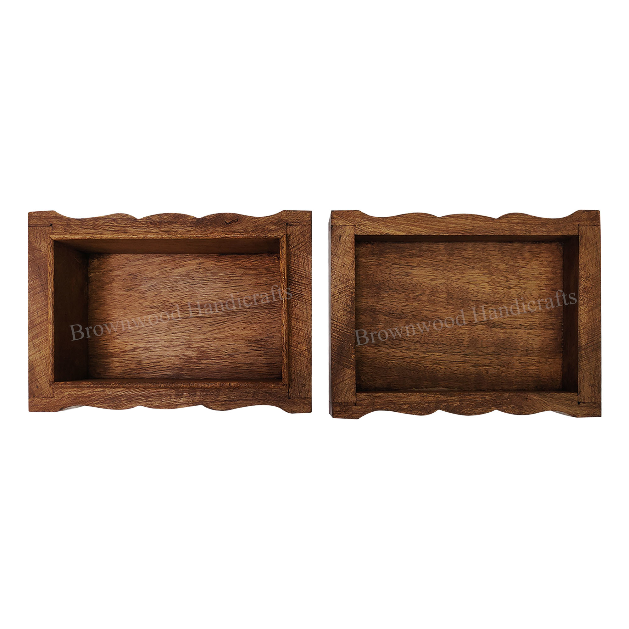 Wood Wooden Carved Box
