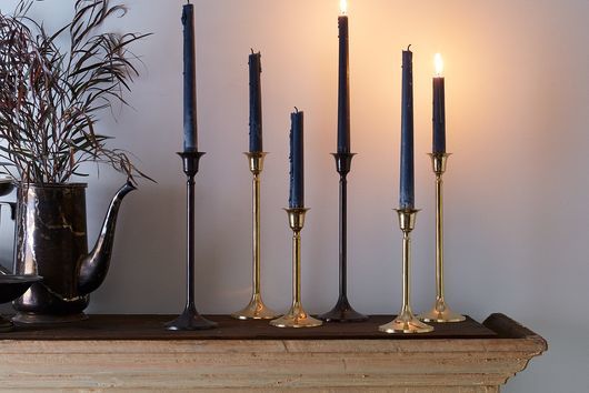 Brass Branch Of Tree Three Joint Candle Holder