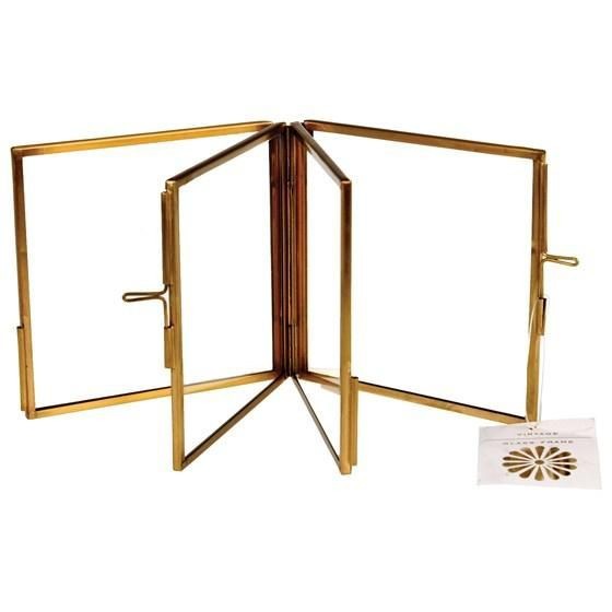 Glass Photo Frame - Brass Metal, 152.4x101.6mm, Clear Glass With Gold Finishing | Professional Style For Elegant Home Decor