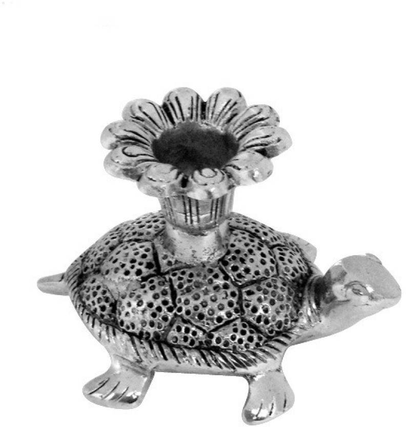 Brass Crocodile Single Hand Candle Holder