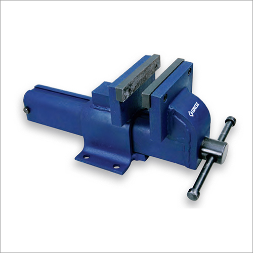Steel Bench Vice - Steel, 4 Inch Jaw Opening, 100MM Jaw Width, Blue Color | 12 Months Warranty