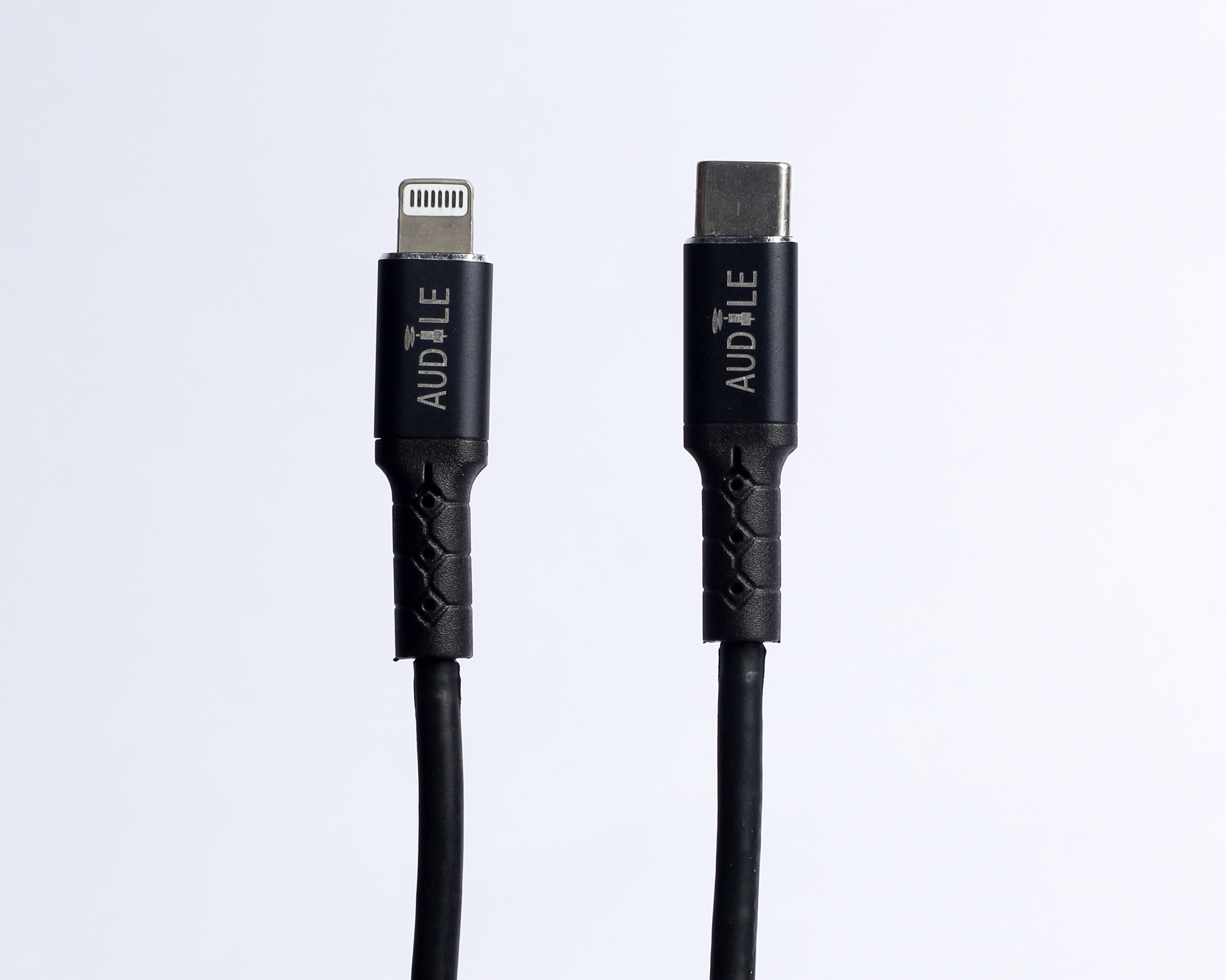 Audile Type C To Lightning Fast Charge Cable - 1.2 Meter, Pure Copper, 18 Watt Power Delivery, High Quality Connectors, Black