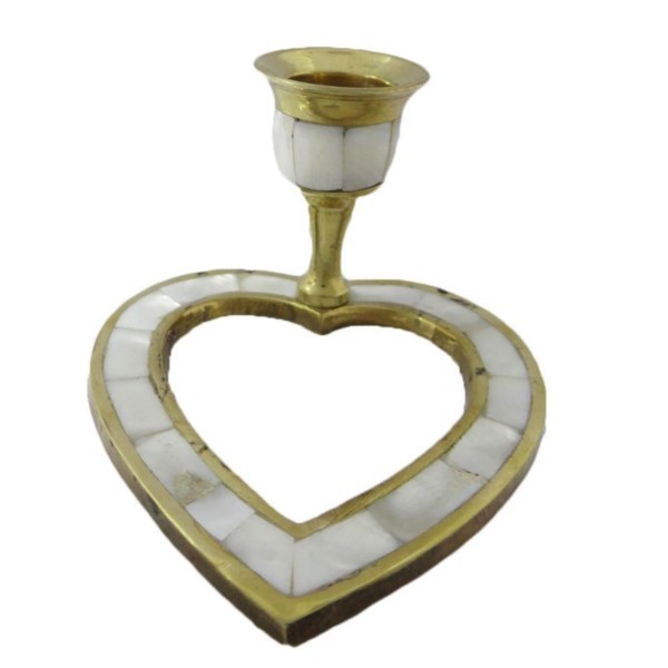 Antique Brass Full Engraved Candlestick Holder