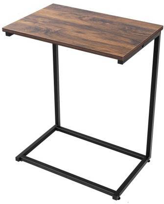 Black Metal Side Table For Living Room No Assembly Required