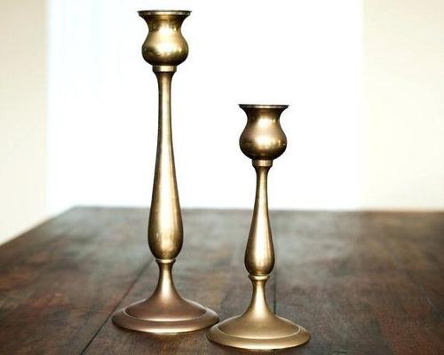 गोल्ड कैंडलस्टिक सेट होल्डर