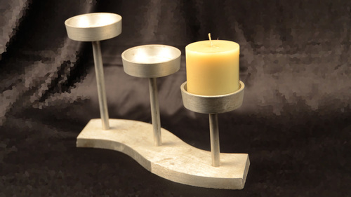 एल्युमीनियम कैंडल स्टिक होल्डर