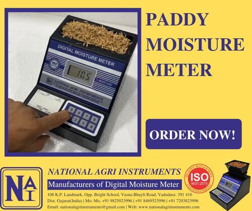 Paddy Digital Moisture Meter - Accuracy: 99.99 %