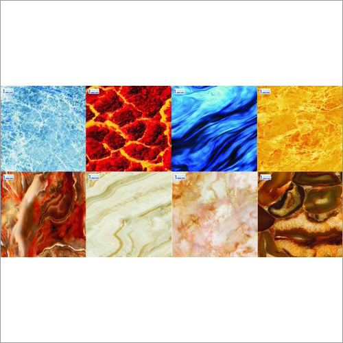 गोमेद ऐक्रेलिक संगमरमर शीट का आकार: 8x4 इंच