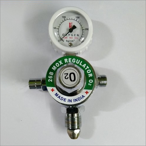 Single Gauge Oxygen Mox Regulator Color Code: Metal